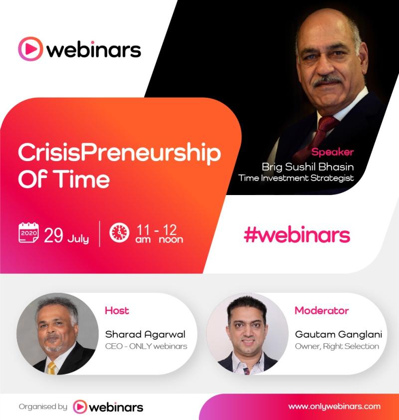 Image for ONLY Webinars Launches ‘CrisisPreneurship Of Time’ Webinar