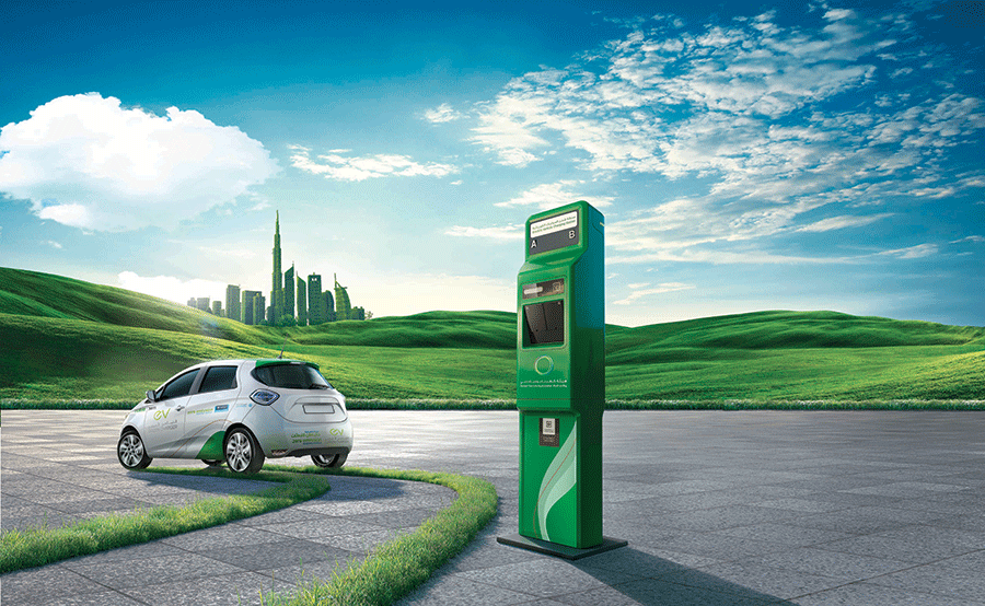 Image for DEWA Installs Two Green Charger Stations At Expo Dubai