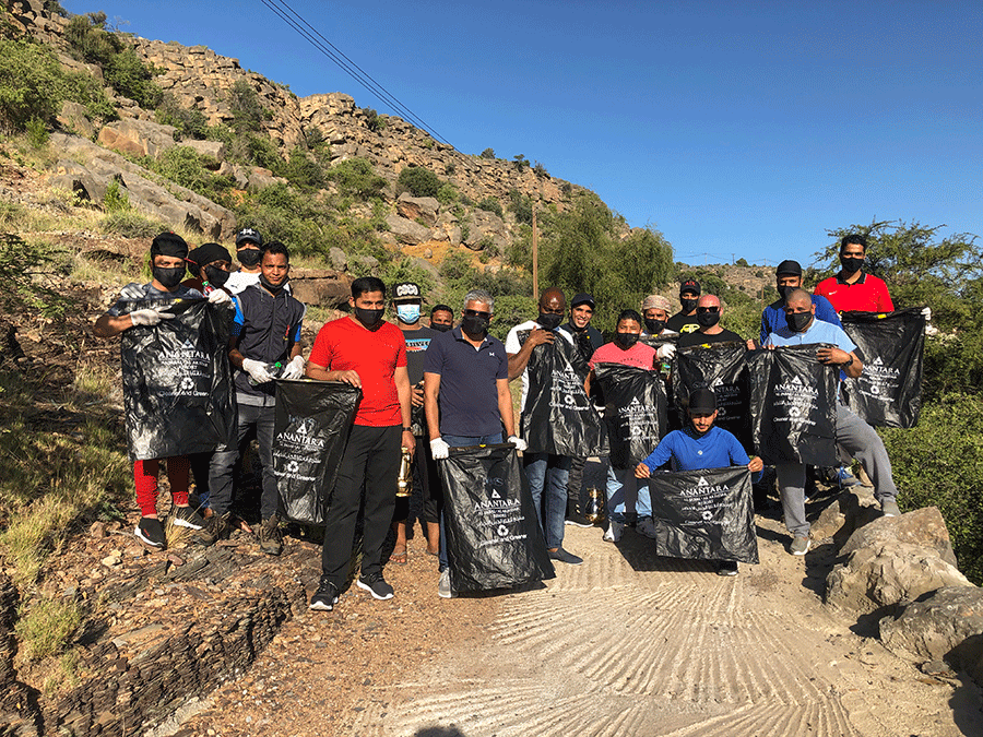 Image for Over 120kg Of Waste Cleaned Up By Anantara Al Jabal Al Akhdar Resort In Initiative To Help Support World Cleanup Day