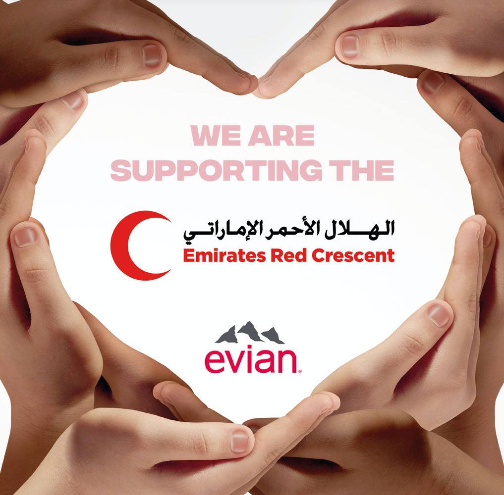 Image for Evian Supports Covid-19 Relief Efforts By Donating 56,000 Bottles Of Water To ‘Fund Of UAE’