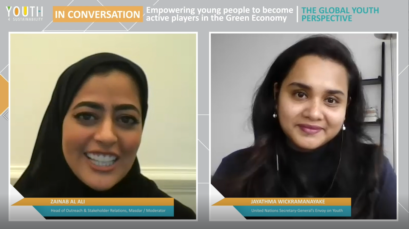 Image for Masdar’s Youth 4 Sustainability Virtual Forum Prepares Next Generation Of Sustainability Leaders At Abu Dhabi Sustainability Week 2021