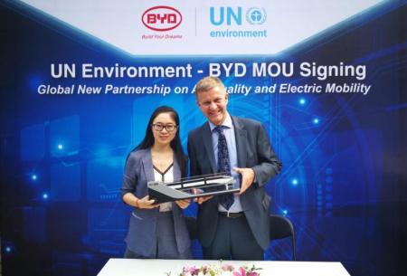 Image for BYD and UNEP Partner in New Energy Vehicle Drive