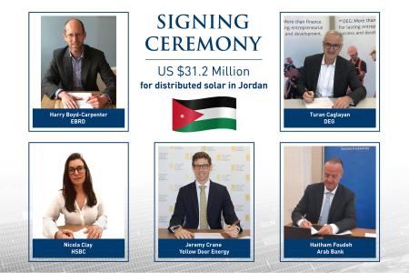 Image for EBRD, DEG and GEF promote private-to-private solar energy in Jordan with Yellow Door Energy