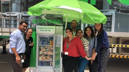 Image for Schneider Electric has set up two solar-powered Ramadan aharing fridges in the UAE