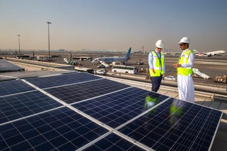 Image for The Middle East’s largest airport solar energy system is ready at DXB
