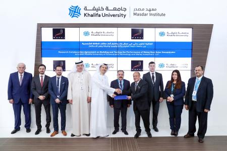 Image for Khalifa University and Wahaj Solar sign agreement to test innovative prototype at Masdar Institute Solar Platform