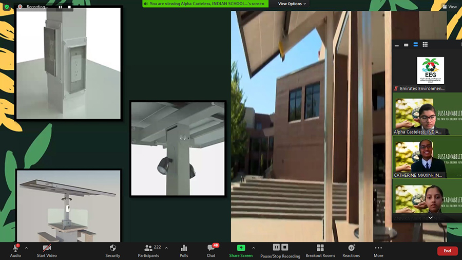 Image for Emirates Environmental Group Conducts The 21st Cycle Of The Inter-School Environmental Public Speaking Competition Virtually