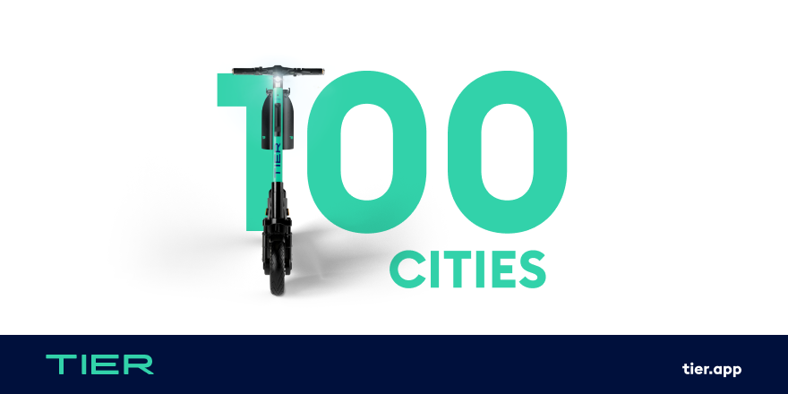 Image for TIER Reaches Milestone Of 100 Cities – Focus On International Expansion, Launch Of E-bikes And Roll-Out Of Its Own Energy Network