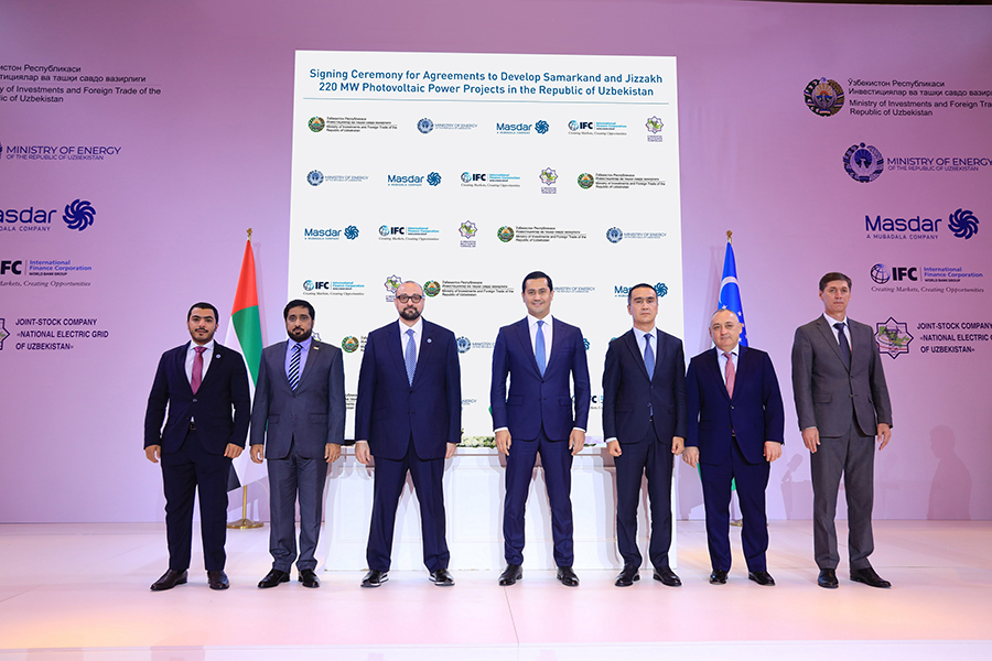 Image for Masdar Strengthens Presence In Uzbekistan With Agreement To Develop 440 MW Solar Projects