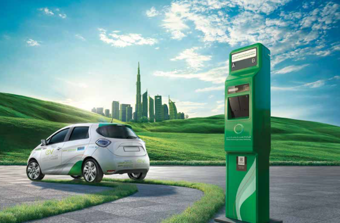 Image for DEWA Installs 15 EV Green Charger Stations At Expo 2020 Dubai