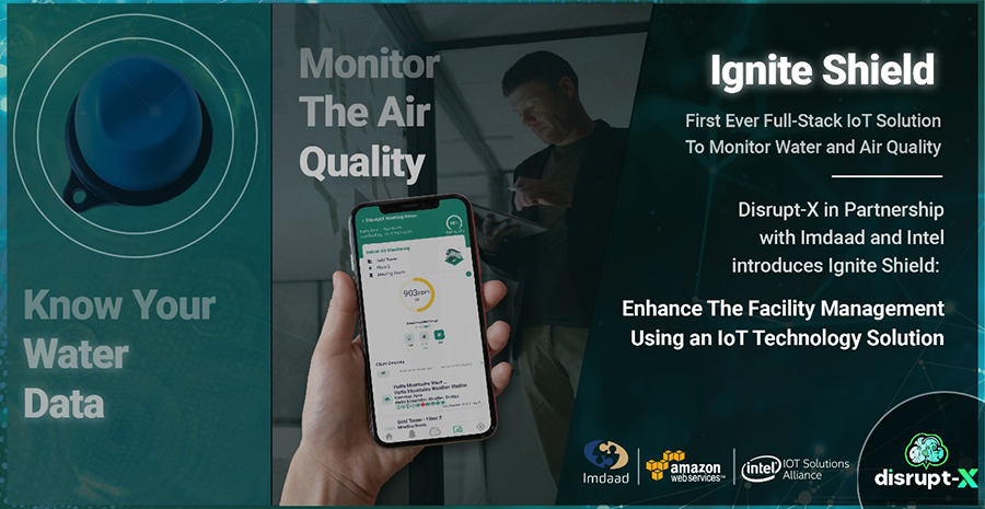 Image for Disrupt-X In Partnership With Imdaad And Intel Introduces IoT Technology To Monitor Air And Water Quality To Enhance Facility Management In UAE