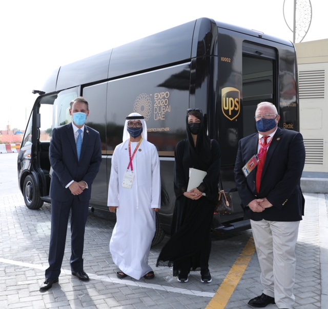 Image for UPS And DP World Delivering World Firsts Electric Vehicles Charged Using Off-Grid Solar Power At Expo 2020 Dubai