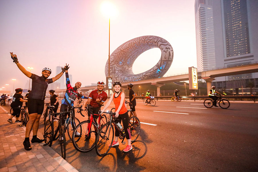Image for Sheikh Zayed Road Transformed Into A Giant Cycling Track For Second Edition Of Dubai Ride