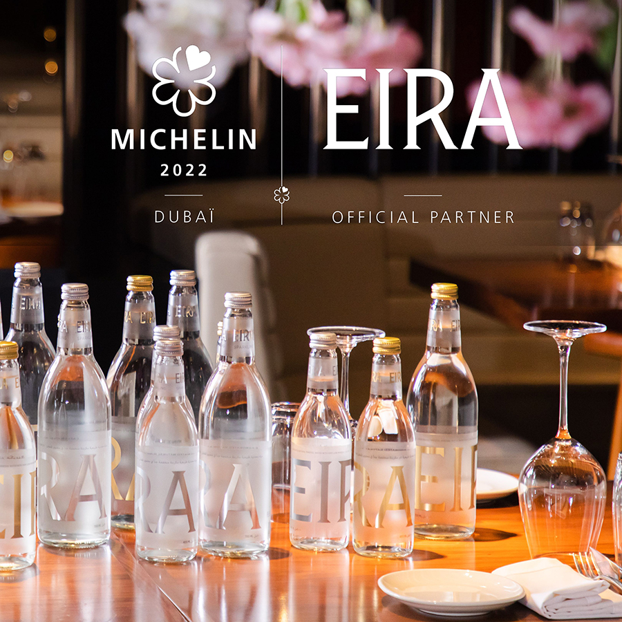 Image for Premium Norwegian Water EIRA Partners With The MICHELIN Guide Debut Unveiling Event In Dubai 2022