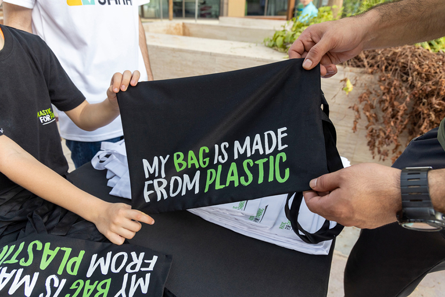 Image for The Sustainable City Dubai Turns Single Use Plastic Into Reusable Shopping Bags
