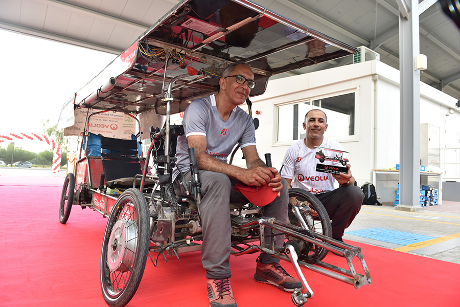 Image for Veolia-Supported Adventurists Conquer 13,000 km Morocco-Dubai Ride On Solar-Powered Quadricycle For COP28