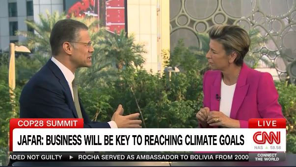 Image for Business Will Be Key To Reaching Climate Goals, Badr Jafar Tells CNN