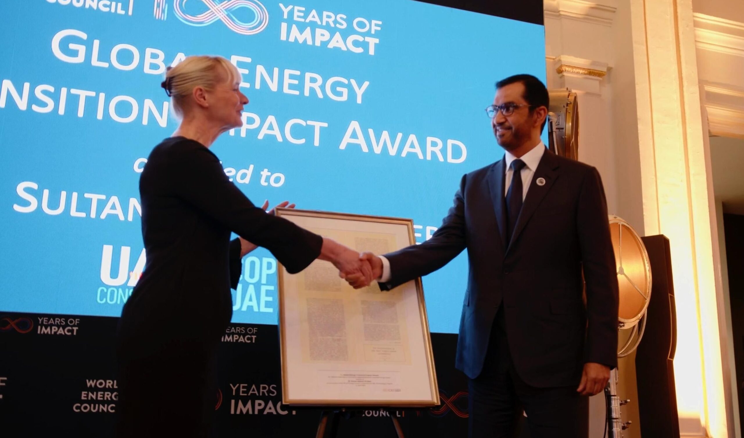 Image for COP28 President receives inaugural ‘Global Energy Transition Impact Award’ from World Energy Council