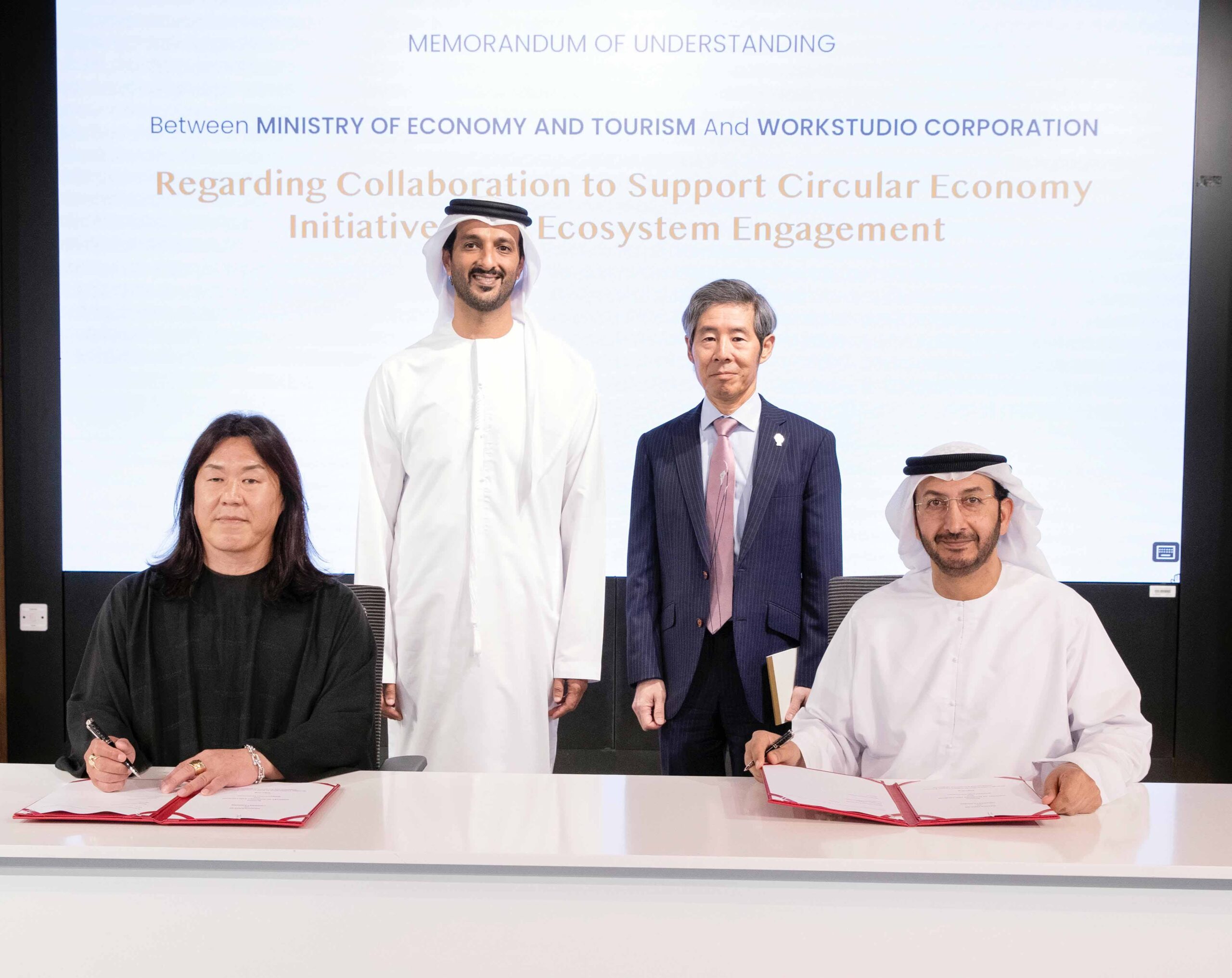Image for Ministry Of Economy And Tourism Signs MoU With WORKSTUDIO To Strengthen Partnership In Circular Economy And Develop Sustainable Environmental Policies