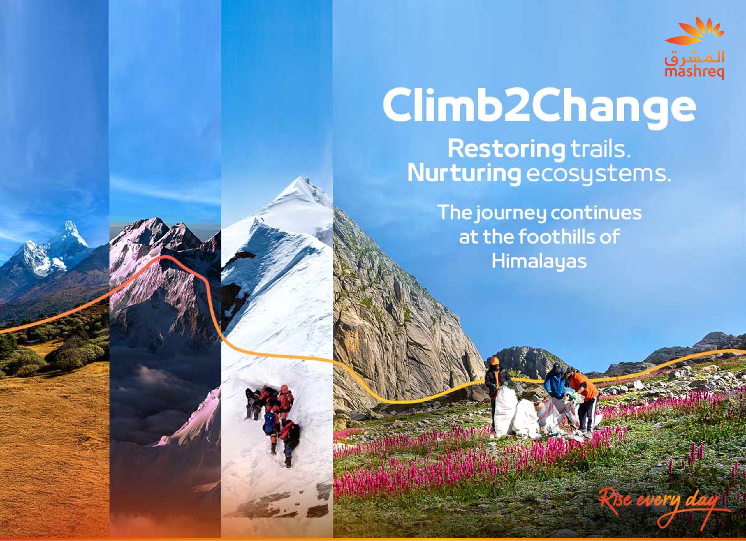 Image for Mashreq’s Global Climb2Change Initiative Takes On India’s Himalayan Trails To Combat Environmental Degradation