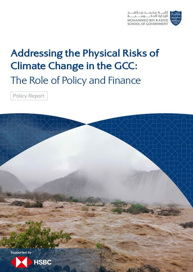 Image for MBRSG Unveils Key Report On Governing Climate Risks In GCC