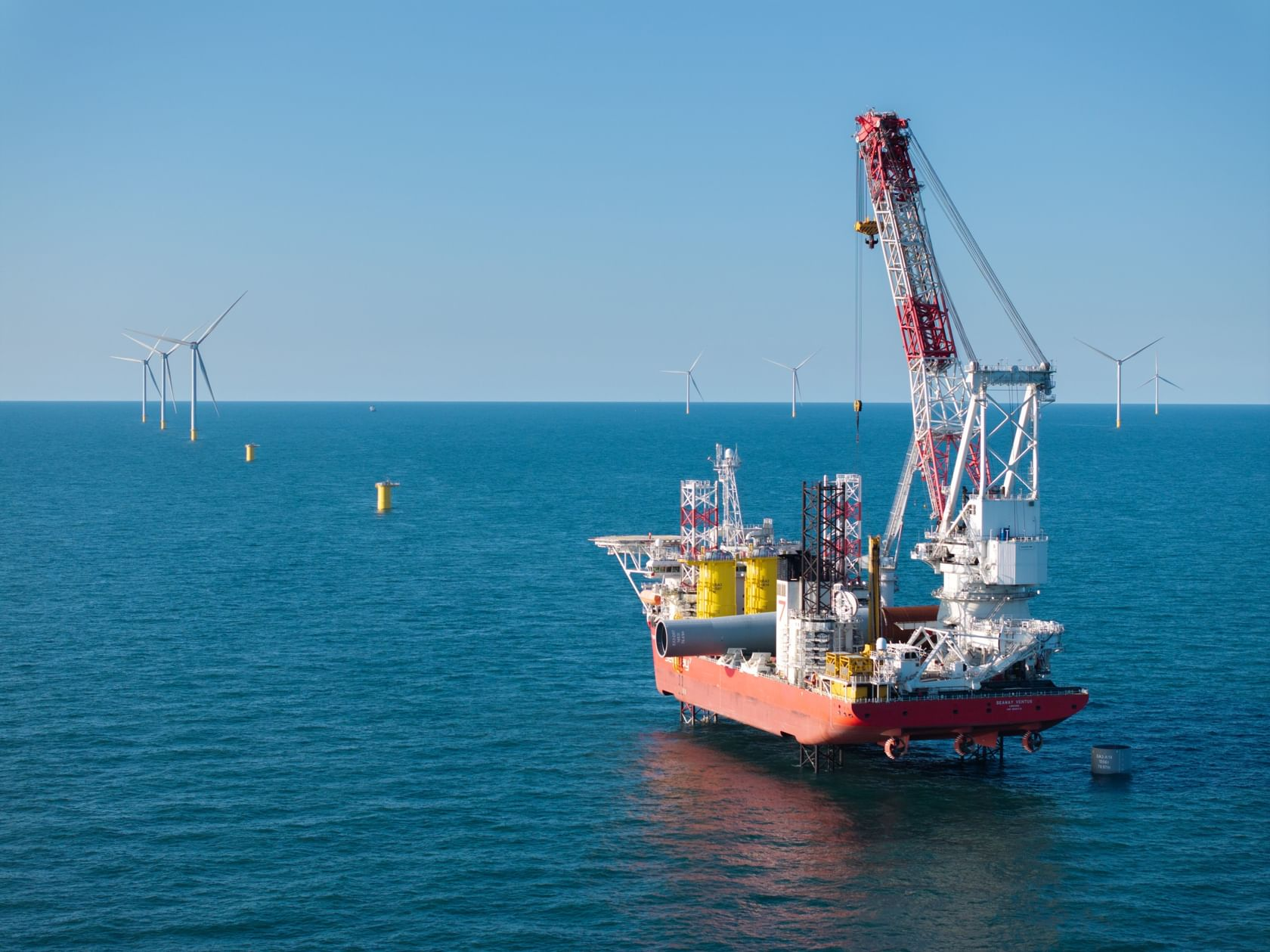 Image for Masdar, ScottishPower Renewables Mark Major Engineering Milestone At East Anglia THREE Windfarm