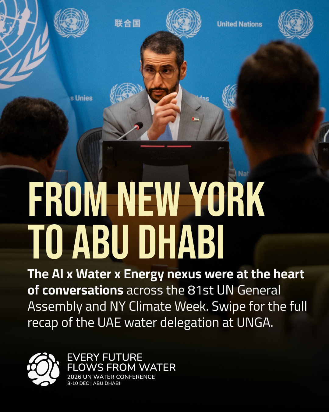 Image for UAE Advances Global Water Engagement During UNGA81 And New York Climate Week